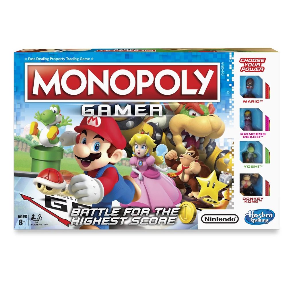 Hasbro Gaming Monopoly Gamer Nintendo's Super Mario Characters Gameboard